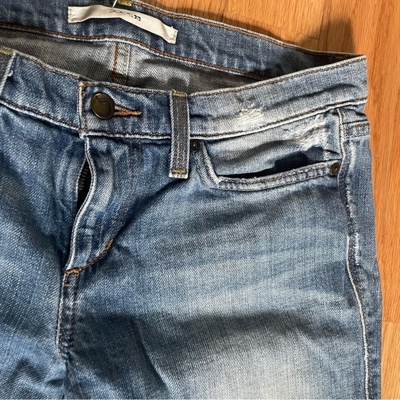 Joe’s Provocateur Light Blue Faded Wash Bootcut Distressed Jeans EUC Size 27 - Picture 7 of 12